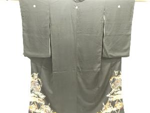 アンティーク　錦紗花丸模様留袖